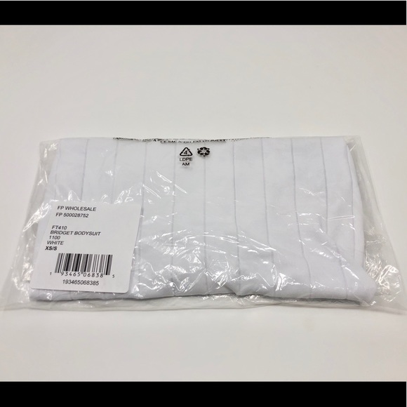 Free People Bridget Bodysuit White Halter Neck - Picture 12 of 12